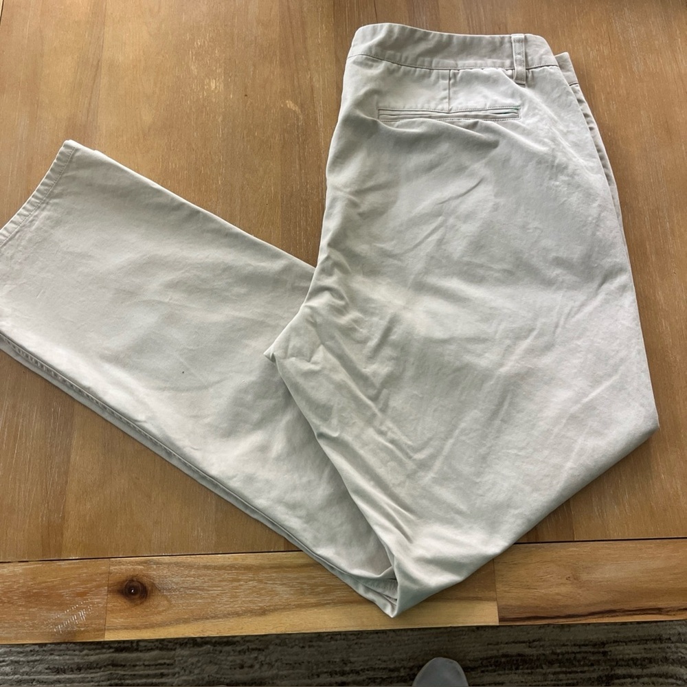 Bonobos Pants Mens 38x32 Khaki Straight Fit Chino Flat Front Casual 100% Cotton